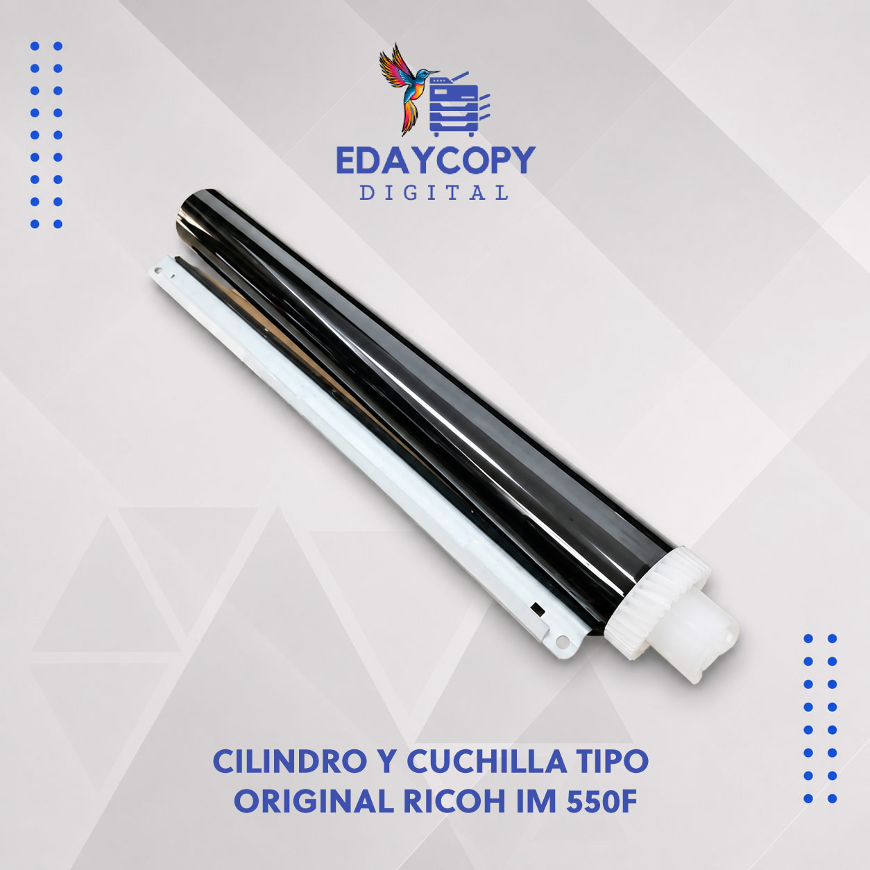 CILINDRO Y CUCHILLA TIPO ORIGINAL Ricoh IM 550F / Ricoh IM 600F / Ricoh IM 600SRF / Ricoh P 800 / Ricoh P 801