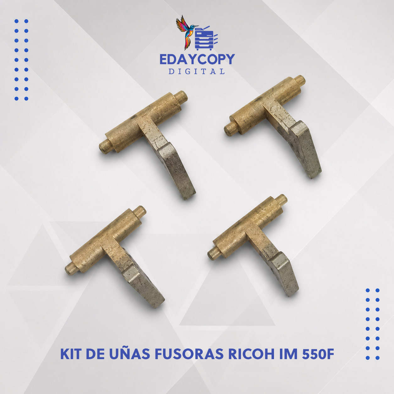 KIT DE UÑAS FUSORAS Ricoh IM 550F / Ricoh IM 600F / Ricoh IM 600SRF / Ricoh P 800 / Ricoh P 801