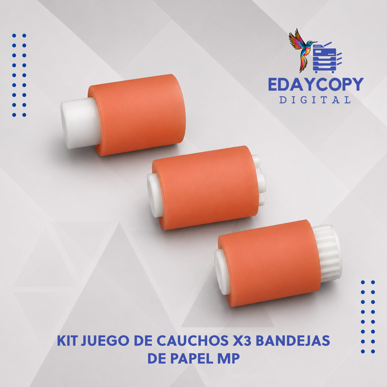 KIT JUEGO DE CAUCHOS X3 BANDEJAS DE PAPEL MP 3500/4000/4001/4002/5000/5001/5002