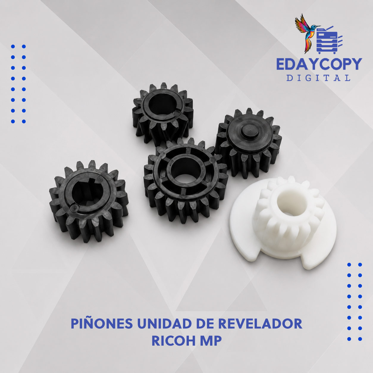 PIÑONES UNIDAD DE REVELADOR RICOH MP 161/171/201/301 GENÉRICOS (AE09-1515 )