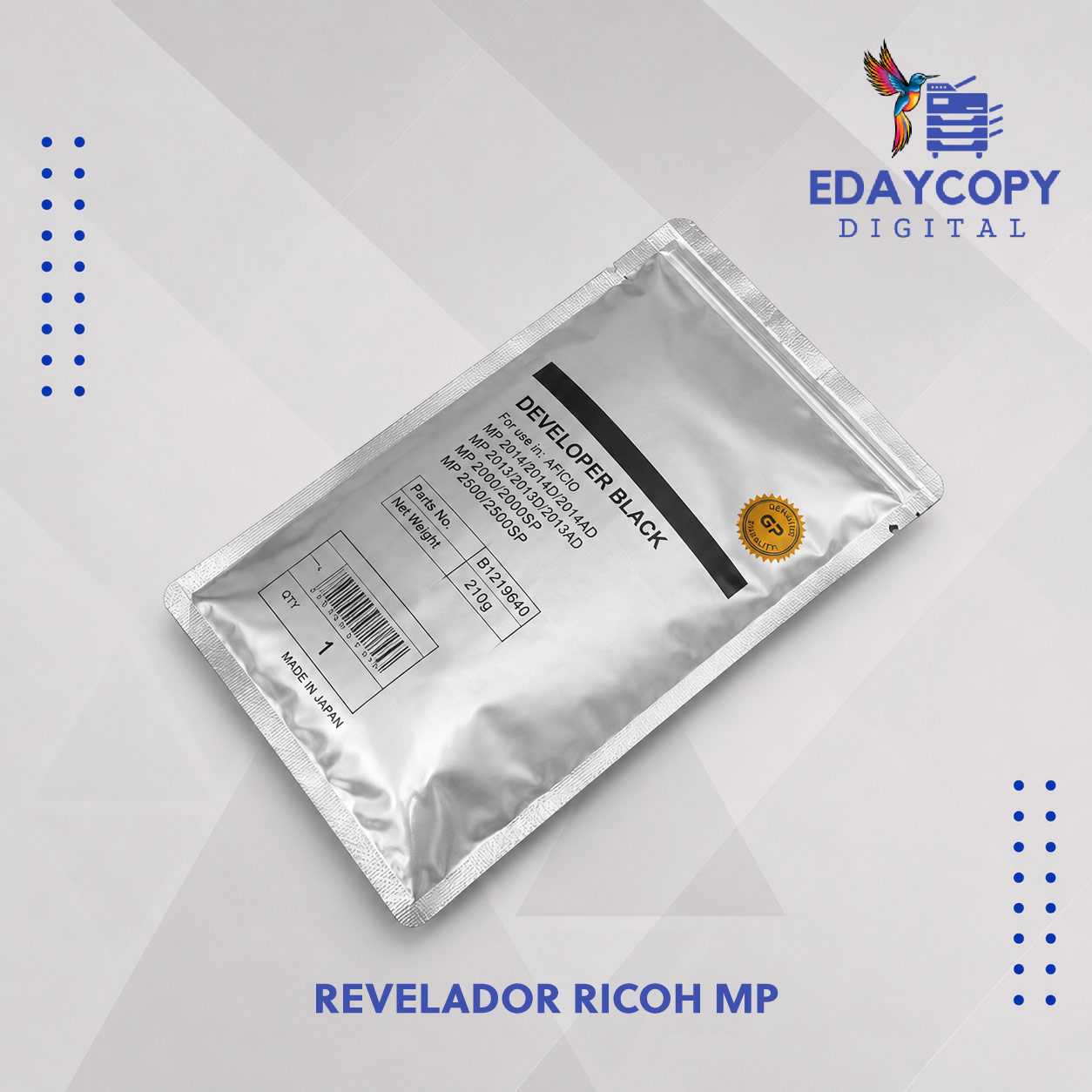 REVELADOR RICOH MP 161/171/201/301 GENERICO
