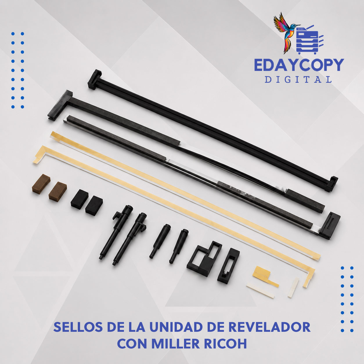 SELLOS DE LA UNIDAD DE REVELADOR CON MILLER RICOH MP 3500/4000/4001/4002/5000/5001/5002