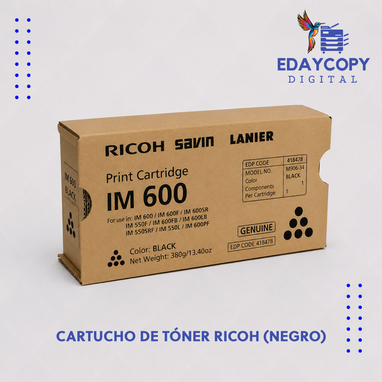 Tóner Ricoh IM 550, IM 550F, IM 600SRF
